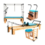KIT COMPLETO PARA PILATES STUDIO CLASSIC ARKTUS (AZUL-CELESTE)
