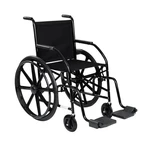 CADEIRA DE RODAS 101 PRETA EM NYLON PNEU MACIÇO CDS
