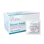 LENÇO UMEDECIDO SWAB ÁLCOOL ISOPROPÍLICO 70% C/100UN FYBRA