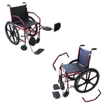 CADEIRA DE RODAS 1012 ASSENTO 45CM VINHO P COURVIN JAGUARIBE