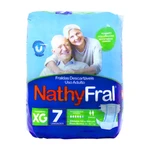Fralda descartável adulto unissex XG NATHYFRAL