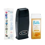 KIT DEPILAÇÃO CERA ROLL-ON APARELHO BIVOLT E PAPEL MEGA BELL