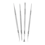 CONJUNTO INOX MISTO 4 EM 1 PARA MANICURE SANTA CLARA