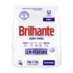 SABÃO EM PÓ LAVA ROUPAS AÇÃO TOTAL SEM PERFUME 4KG BRILHANTE