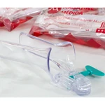 espéculo vaginal descartável trasnparente com vários