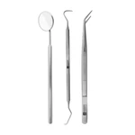 KIT PARA EXAME CLÍNICO ODONTOLÓGICO 3 PEÇAS MAGAZINE MÉDICA