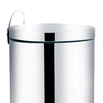 LIXEIRA EM INOX COM PEDALEIRA E TAMPA MOR (20L)