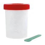 COLETOR DE URINA E FEZES PARA EXAMES TRANSPARENTE COM PÁ 3B