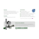 VÁLVULA COM FLUXÔMETRO CBLG02 SEMI NOVO PARA CILINDRO PROTEC