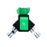 TOMADA DUPLA C/ VÁLVULA IMPACTO OXIGÊNIO PROTEC