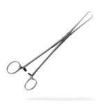 PINÇA POZZI PARA COLO UTERINO EM AÇO INOX TAM 24CM ABC
