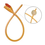 SONDA VESICAL DE DEMORA FOLEY 2 VIAS EM LÁTEX COM BALÃO TKL (18FR(30-50ML))