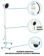 SUPORTE INFRAVERMELHO PEDEST. OPIC RODIZIO