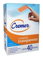 CURATIVO BAND AID PEQUENAS FERIDAS TRANSPARENTE 40UN CREMER