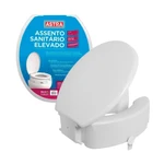 ASSENTO SANITÁRIO ELEVADO ALMOFADADO 16CM COM TRAVA 150KG ASTRA