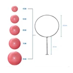 SUPORTE DE PAREDE PARA BOLA DE FISIOTERAPIA E PILATES BALLKE (BRANCA)