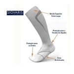 MEIA PRÁTICA ESPORT. RECOVERY SIGVARIS (M2(37-40)-BRANC)