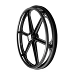 RODA TRASEIRA NYLON ARO 24 C/08 RAIOS PARA CADEIRA JAGUARIBE