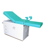 MESA GINECOLÓGICA GABINETE E BANDEJA BRANCO MOVEISMED (VERDE-ÁGUA)