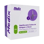 AGULHA COLETA DE SANGUE A VÁCUO DESCARTÁVEL 120UN MEDIX