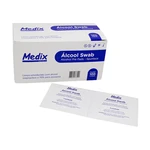 LENÇO UMEDECIDO COM ÁLCOOL 70%  ISOPOPILICO SWAB 100UN MEDIX