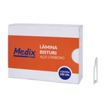 LÂMINA BISTURI AÇO CARBONO DESCARTÁVEL 100UN MEDIX