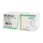 FIO SUTURA NYLON MONOFILAMENTO PRETO CUTICULAR 24UN SERTIX (45CM-4/0-AG-20MM-3/8) FIO SUTURA NYLON MONOFILAMENTO PRETO CUTICULAR 24UN SERTIX (45CM-4/0-AG-20MM-3/8)