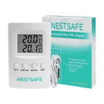 TERMÔMETRO DIGITAL MÁXIMA/MÍNIMA INTERNO/EXT NESTSAFE