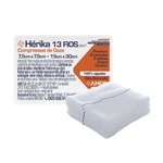 Compressa gaze hérika 13 fios com fio radiopaco premium AMED.