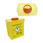 Coletor resíduos perfurocortante polietileno amarelo DESCARPACK