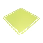 TATAME EM EVA COM 4 BORDAS TAM 1X100X100CM EVASOLA (VERDE-LIMAO)