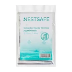 COBERTOR MANTA TÉRMICA ALUMINIZADO 2,10MX1,40M 12 MICRAS NESTSAFE