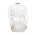 AVENTAL TNT MANGA LONGA BRANCO GRAM 20 COM PUNHO10UN MEDHOSP