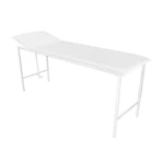 DIVÃ METAL EXAME CLÍNICO CABECEIRA RECLINÁVEL DESMONTADO (BRANCO)