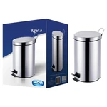 LIXEIRA EM INOX COM PEDALEIRA E TAMPA MOR (12L)