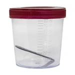 COLETOR DE URINA E FEZES PARA EXAMES TRANSPARENTE COM PÁ 80ML 3B