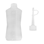 Almotolia plástica transparente bico reto em frasco de 250mL TAYLOR.