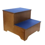 ESCADA DOIS DEGRAUS ORTOPÉDICA EM MADEIRA ZILMOVEIS (AZUL)
