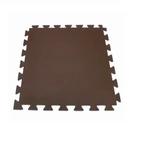 TATAME EM EVA COM 3 BORDAS TAM 1X100X100CM EVASOLA (CHOCOLATE-ESC)