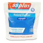 ROLETE DENTAL ALGODÃO C/100 UNIDADES SSPLUS