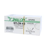 FIO SUTURA NYLON PRETO CUTICULAR TAM 4-0 45CM C/24UN SHALON (4-0-45CM-AG1/2CIR.TRG2,5) FIO SUTURA NYLON PRETO CUTICULAR TAM 4-0 45CM C/24UN SHALON (4-0-45CM-AG1/2CIR.TRG2,5)