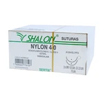 FIO SUTURA NYLON PRETO CIRURGIA VASCULAR 24UN SHALON (4-0-75CM-AG2X1/2CIR.QUA2.0) FIO SUTURA NYLON PRETO CIRURGIA VASCULAR 24UN SHALON (4-0-75CM-AG2X1/2CIR.QUA2.0)