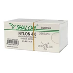 FIO SUTURA NYLON INCOLOR CIRURGIA PLÁSTICA CX C/24UN SHALON (4-0-75CM-AG3/8CIR.TRG2.0) FIO SUTURA NYLON INCOLOR CIRURGIA PLÁSTICA CX C/24UN SHALON (4-0-75CM-AG3/8CIR.TRG2.0)