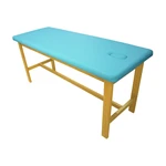 DIVÃ MACA MESA CLÍNICA MADEIRA COM ORIFÍCIO COURVIM 150KG (VERDE-MAR)