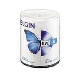DVD-R GRAVÁVEL 4,7GB 120MIN 16X C/100UN ELGIN