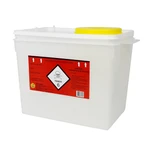 COLETOR RESÍDUOS QUIMIOTERÁPICOS RÍGIDO 7L BRANCO DESCARPACK