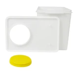 
                                        Coletor resíduos quimioterápicos rígido 7L branco DESCARPACK