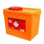 COLETOR RESÍDUOS TÓXICOS RÍGIDO 7L LARANJA DESCARPACK