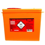 COLETOR RESÍDUOS TÓXICOS RÍGIDO 7L LARANJA DESCARPACK