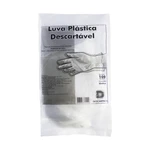 LUVA PLÁSTICA DESCARTÁVEL NÃO ESTÉRIL COM 100UN DESCARPACK